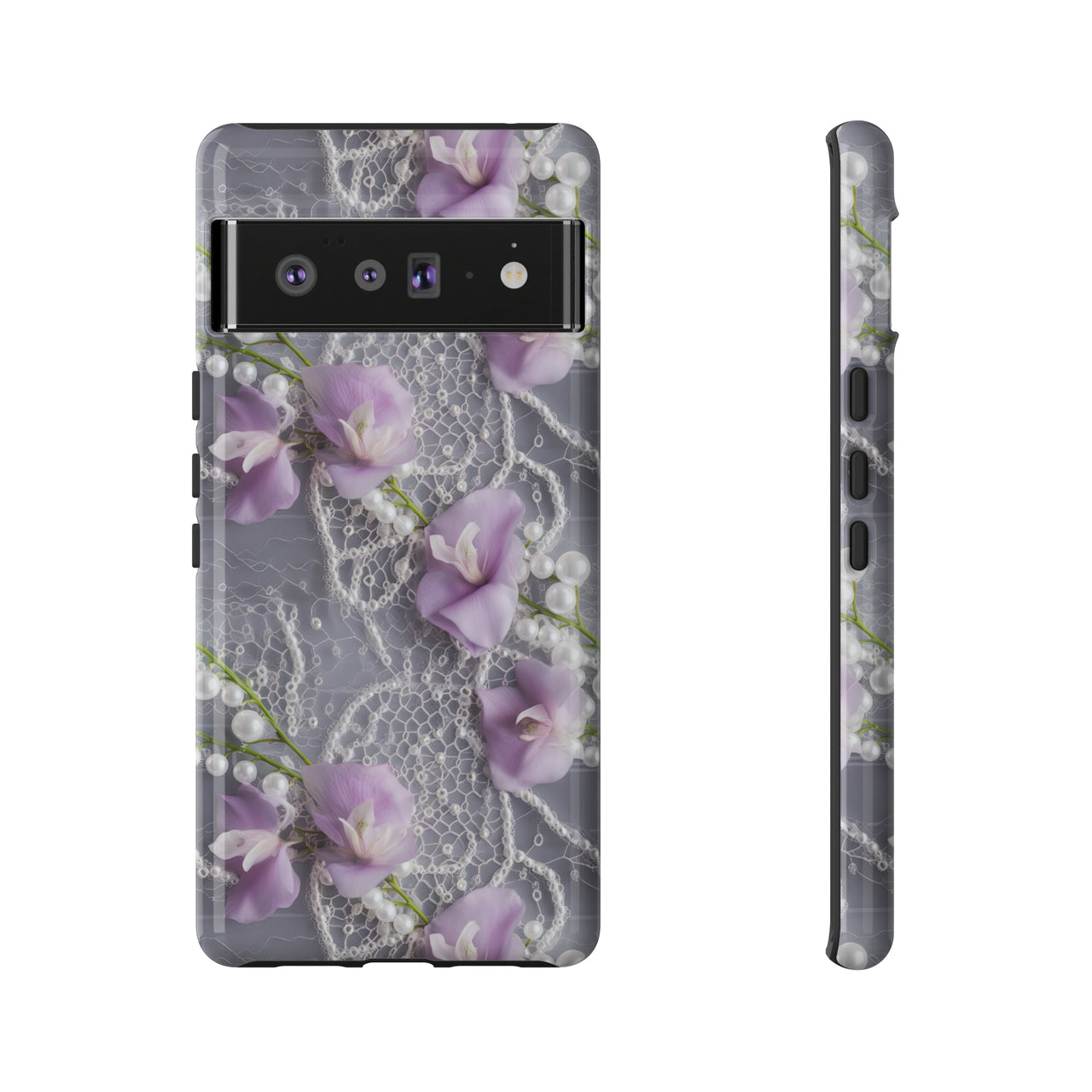 Purple Sweet Pea Tough Cases for Google Pixel 6 and Google Pixel 6 Pro