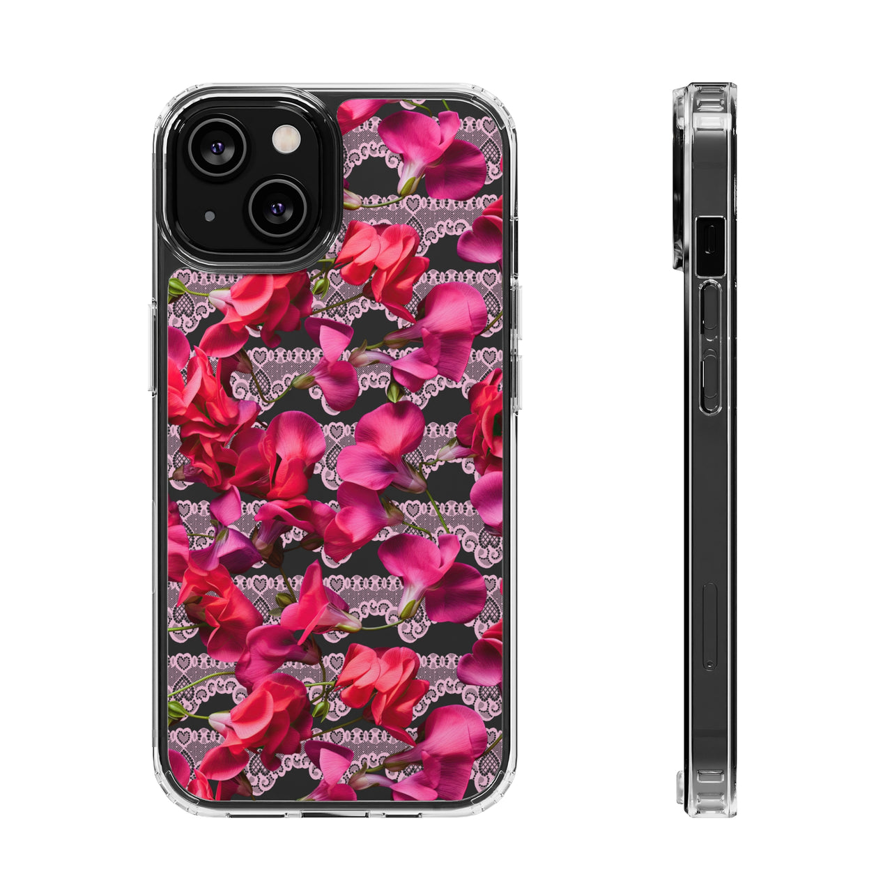 *Clear Case* The Sweetest Pea - iPhone 14, iPhone 14 Pro, iPhone 14 Plus, iPhone 14 Pro Max - Supports Wireless Charging