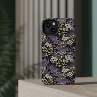 Thumbnail for White Flowers on a Purple Bed - MagSafe Tough Cases for iPhone 13, iPhone 13 Mini, iPhone 13 Pro, and iPhone 13 Pro Max.