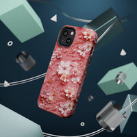 Thumbnail for Floral Champagne Toast MagSafe Tough Cases for iPhone 13, iPhone 13 Mini, iPhone 13 Pro, and iPhone 13 Pro Max.