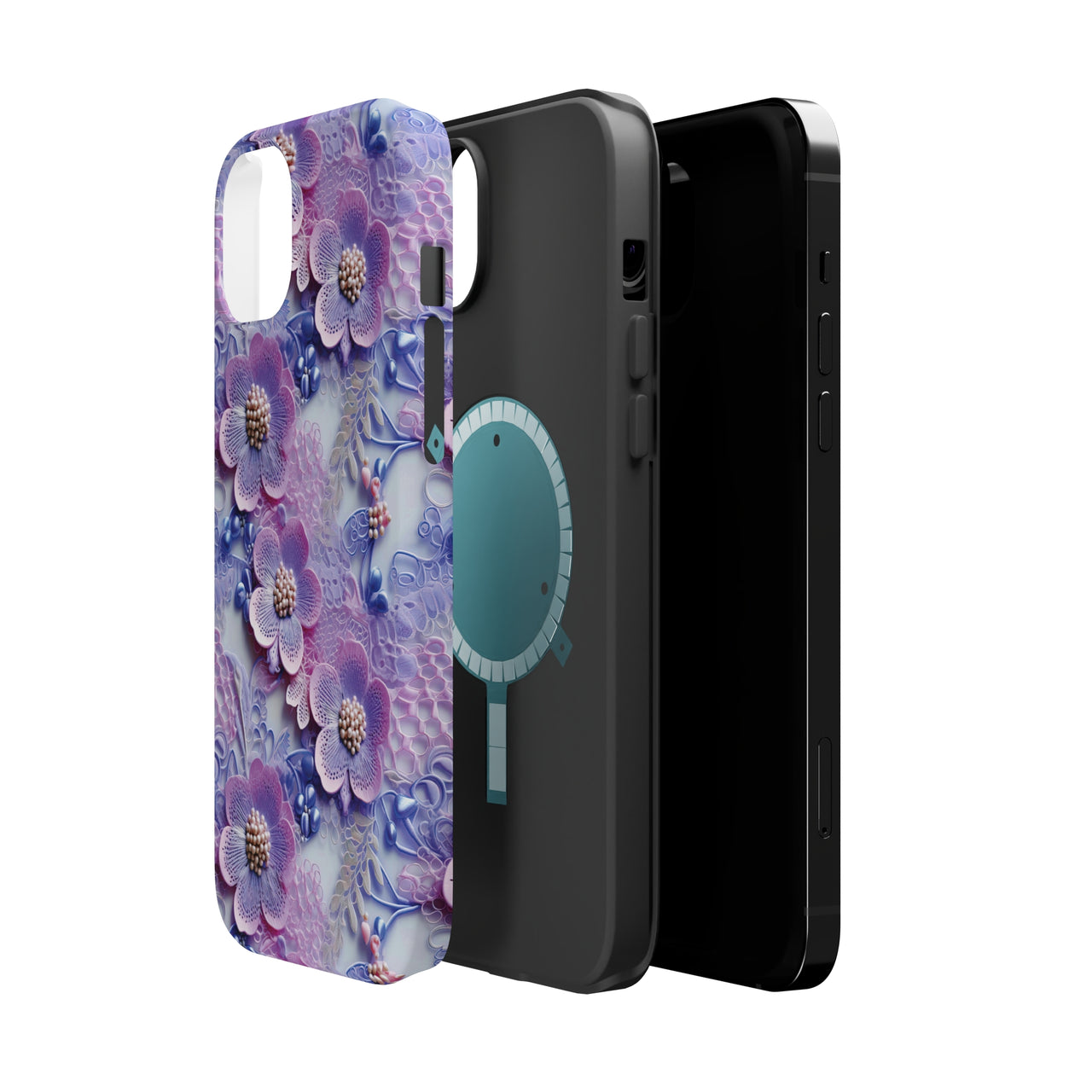 Pink and Purple Harmony - MagSafe Tough Cases for iPhone 14, iPhone 14 Pro, iPhone 14 Plus, and iPhone 14 Pro Max