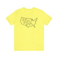 Thumbnail for Map of the USA - Unisex Light Cotton T-Shirt