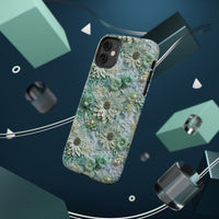 Thumbnail for Teal Petals - Impact-Resistant Cases for iPhone 11, iPhone 11 Pro, and iPhone 11 Pro Max. Supports Wireless Charging.