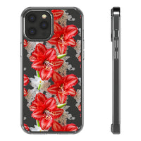 Thumbnail for *Clear Case* Enchanting Amaryllis - iPhone 12, iPhone 12 Mini, iPhone 12 Pro, iPhone 12 Pro Max - Supports Wireless Charging