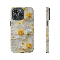 Thumbnail for Yellow and White Floral Tough Case for iPhone 15, iPhone 15 Pro, iPhone 15 Plus, and iPhone 15 Pro Max