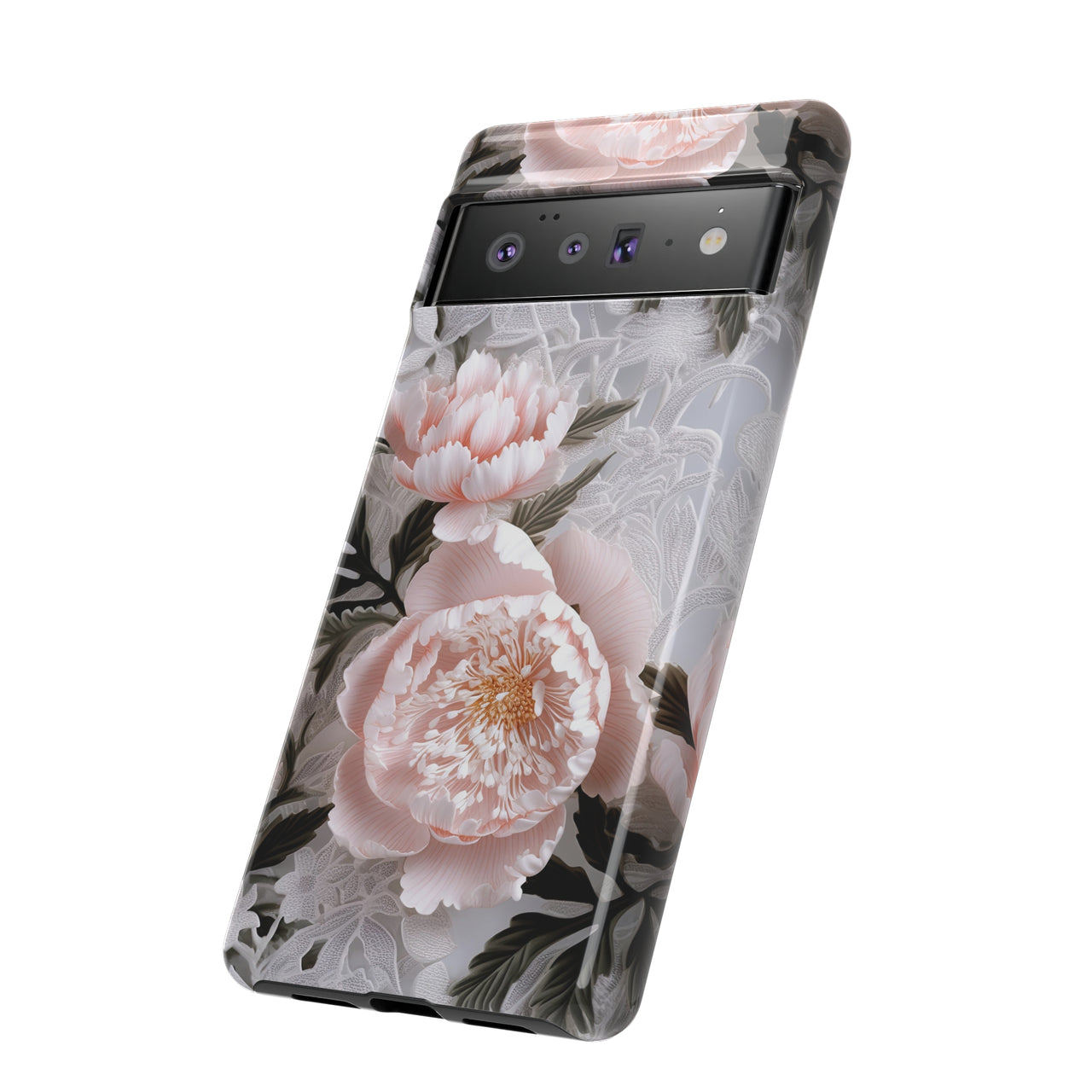 Pink Peony Tough Cases for Google Pixel 6 and Google Pixel 6 Pro