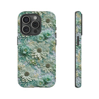 Thumbnail for Teal Petals - Tough Case for iPhone 15, iPhone 15 Pro, iPhone 15 Plus, and iPhone 15 Pro Max