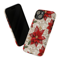 Thumbnail for Christmas Poinsettia Tough Case for iPhone 15, iPhone 15 Pro, iPhone 15 Plus, and iPhone 15 Pro Max