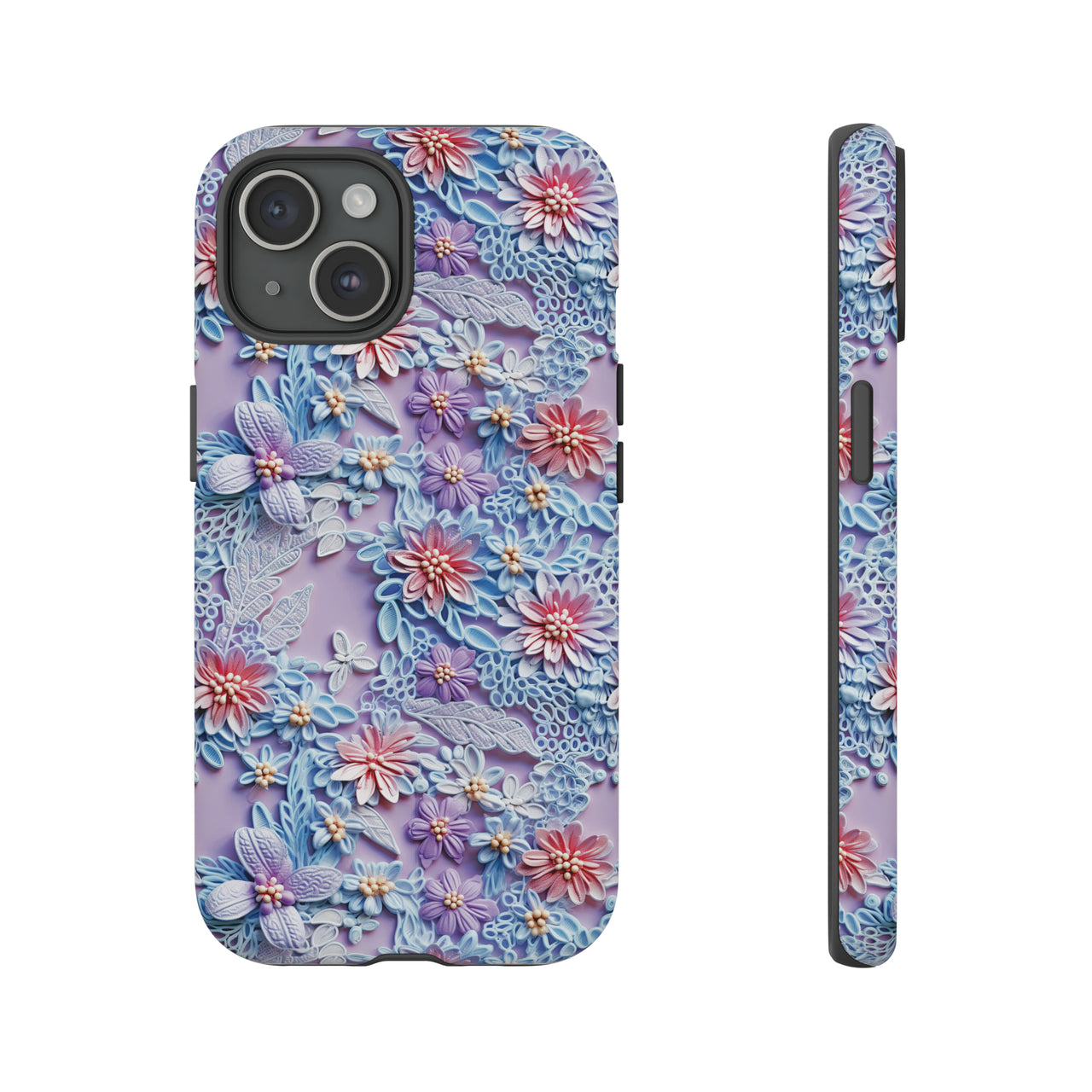 Cotton Candy Meadow - Tough Case for iPhone 15, iPhone 15 Pro, iPhone 15 Plus, and iPhone 15 Pro Max