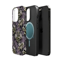 Thumbnail for White Flowers on a Purple Bed - MagSafe Tough Cases for iPhone 13, iPhone 13 Mini, iPhone 13 Pro, and iPhone 13 Pro Max.