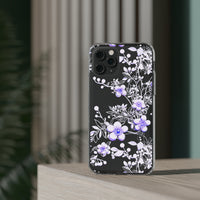 Thumbnail for *Clear Case* Purple Petals - iPhone 11, iPhone 11 Pro, iPhone 11 Pro Max - Supports Wireless Charging