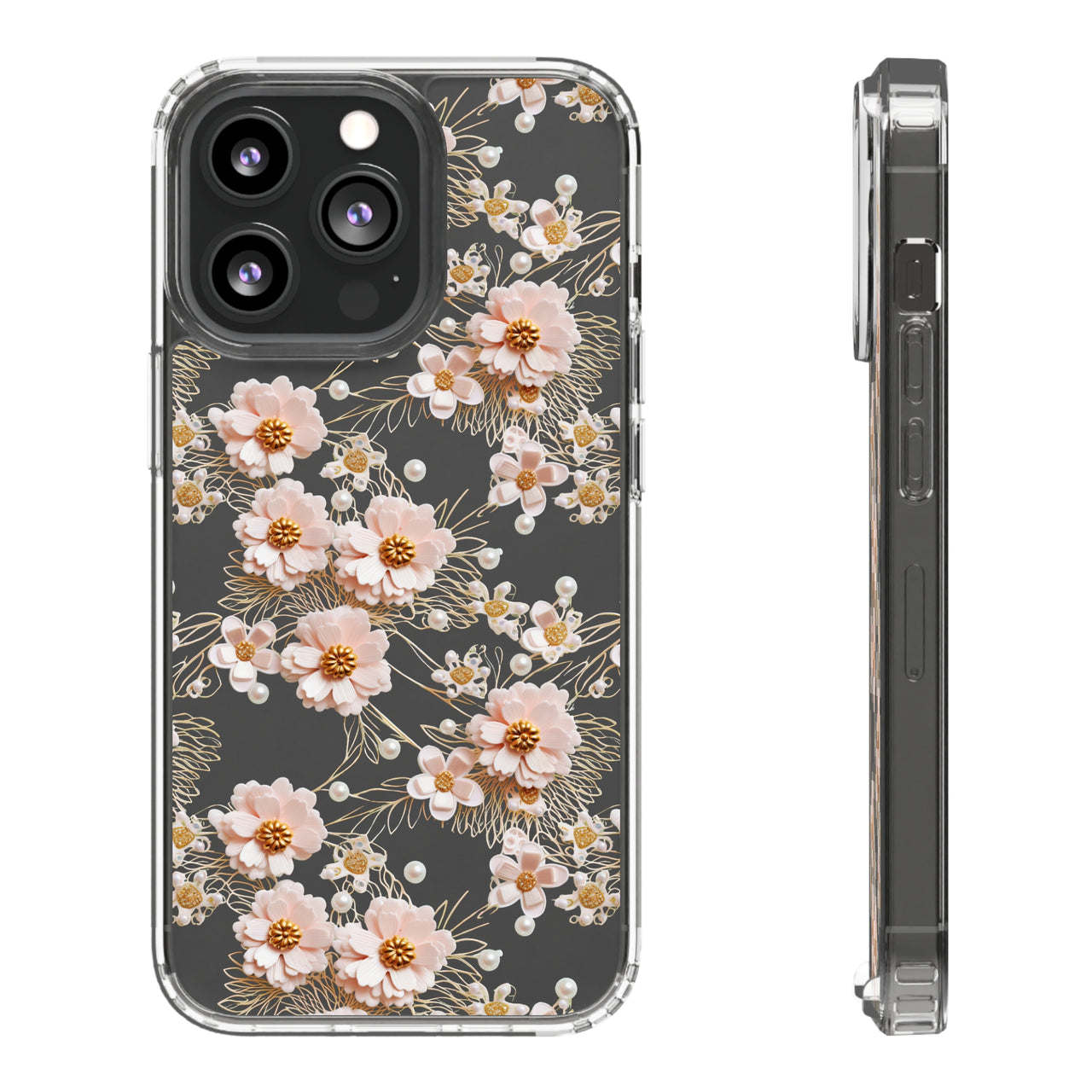 *Clear Case* Pretty in Pink - iPhone 13, iPhone 13 Mini, iPhone 13 Pro, iPhone 13 Pro Max - Supports Wireless Charging