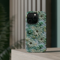 Thumbnail for Teal Petals - MagSafe Tough Cases for iPhone 14, iPhone 14 Pro, iPhone 14 Plus, and iPhone 14 Pro Max