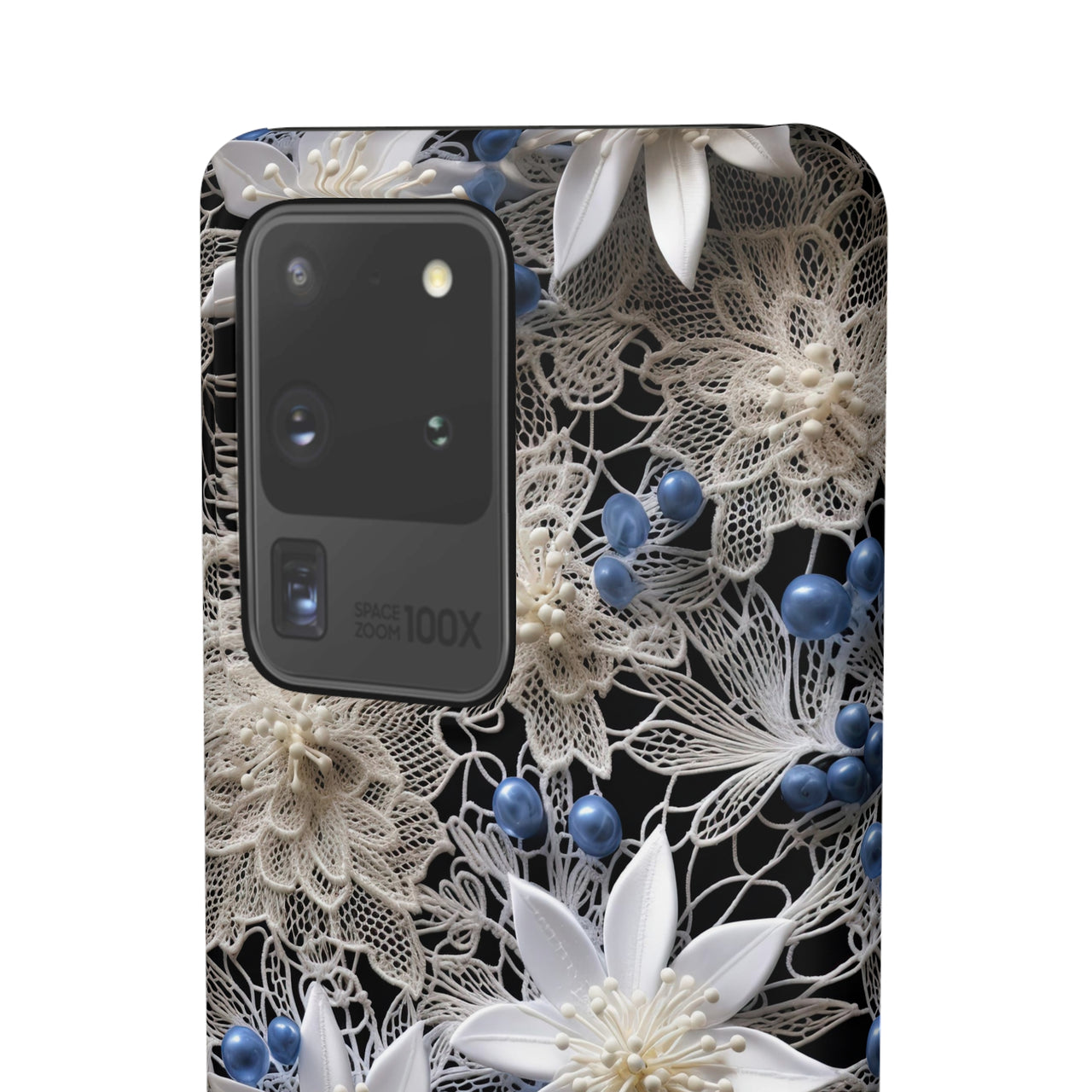 Vintage Lace and Clematis - Snap Case for Samsung Galaxy S20, Samsung Galaxy S20+, Samsung Galaxy S20 Ultra, & Samsung Galaxy S20 FE