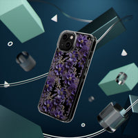 Thumbnail for *Clear Case* Violet Meadow - iPhone 14, iPhone 14 Pro, iPhone 14 Plus, iPhone 14 Pro Max - Supports Wireless Charging