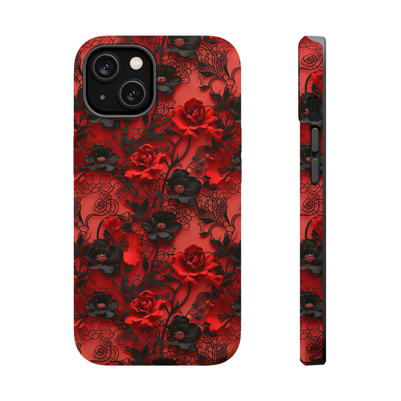 Gothic Rose MagSafe Tough Cases for iPhone 14, iPhone 14 Pro, iPhone 14 Plus, and iPhone 14 Pro Max