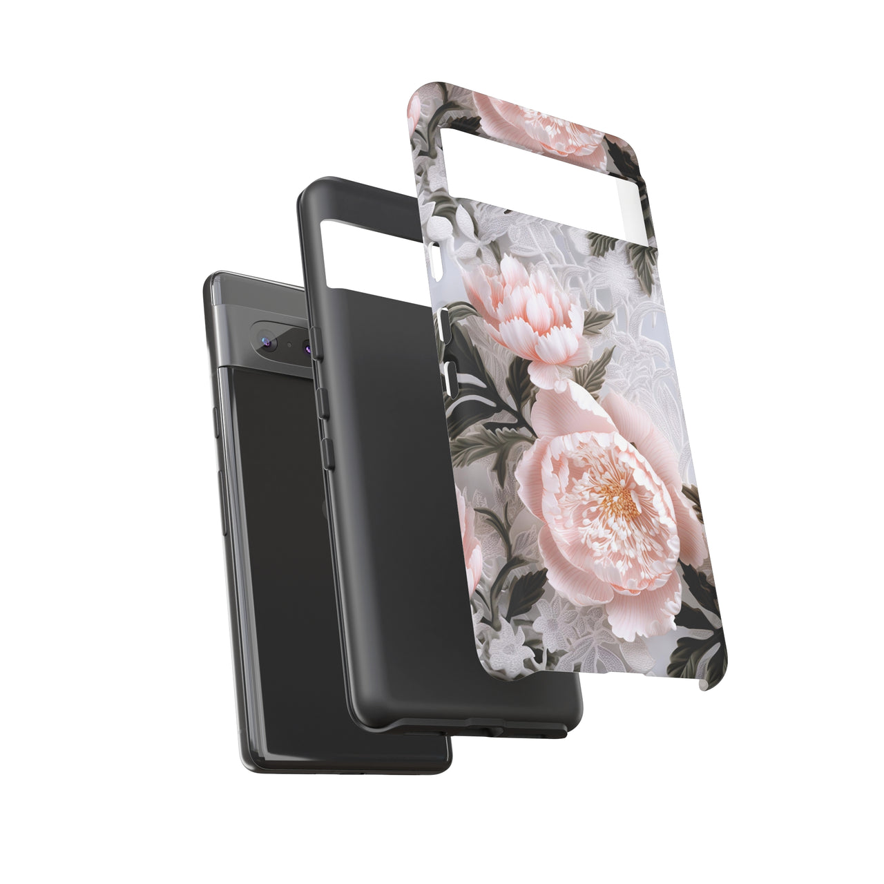 Pink Peony Tough Case for Google Pixel 7