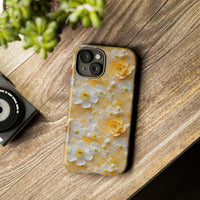 Thumbnail for Yellow Floral Tough Case for iPhone 15, iPhone 15 Pro, iPhone 15 Plus, and iPhone 15 Pro Max