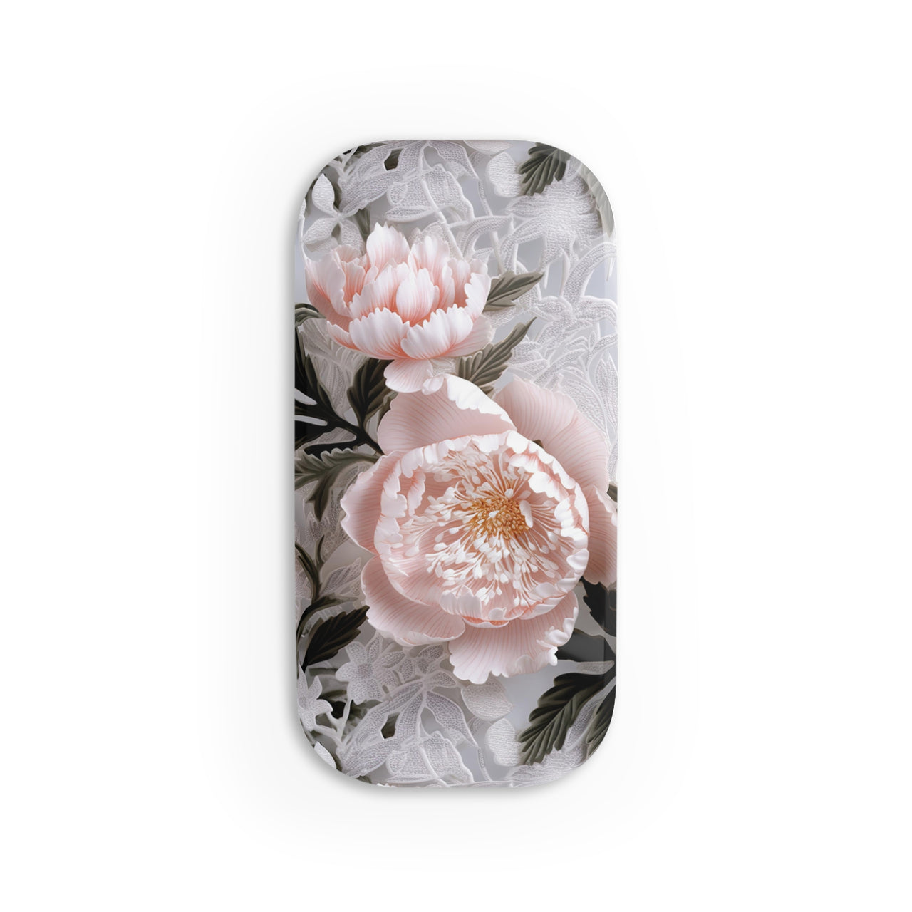 Pink Peony Phone Click-On Grip