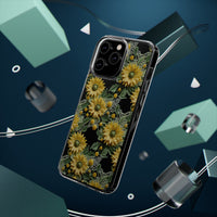 Thumbnail for *Clear Case* Whimsical Sunflowers - iPhone 14, iPhone 14 Pro, iPhone 14 Plus, iPhone 14 Pro Max - Supports Wireless Charging