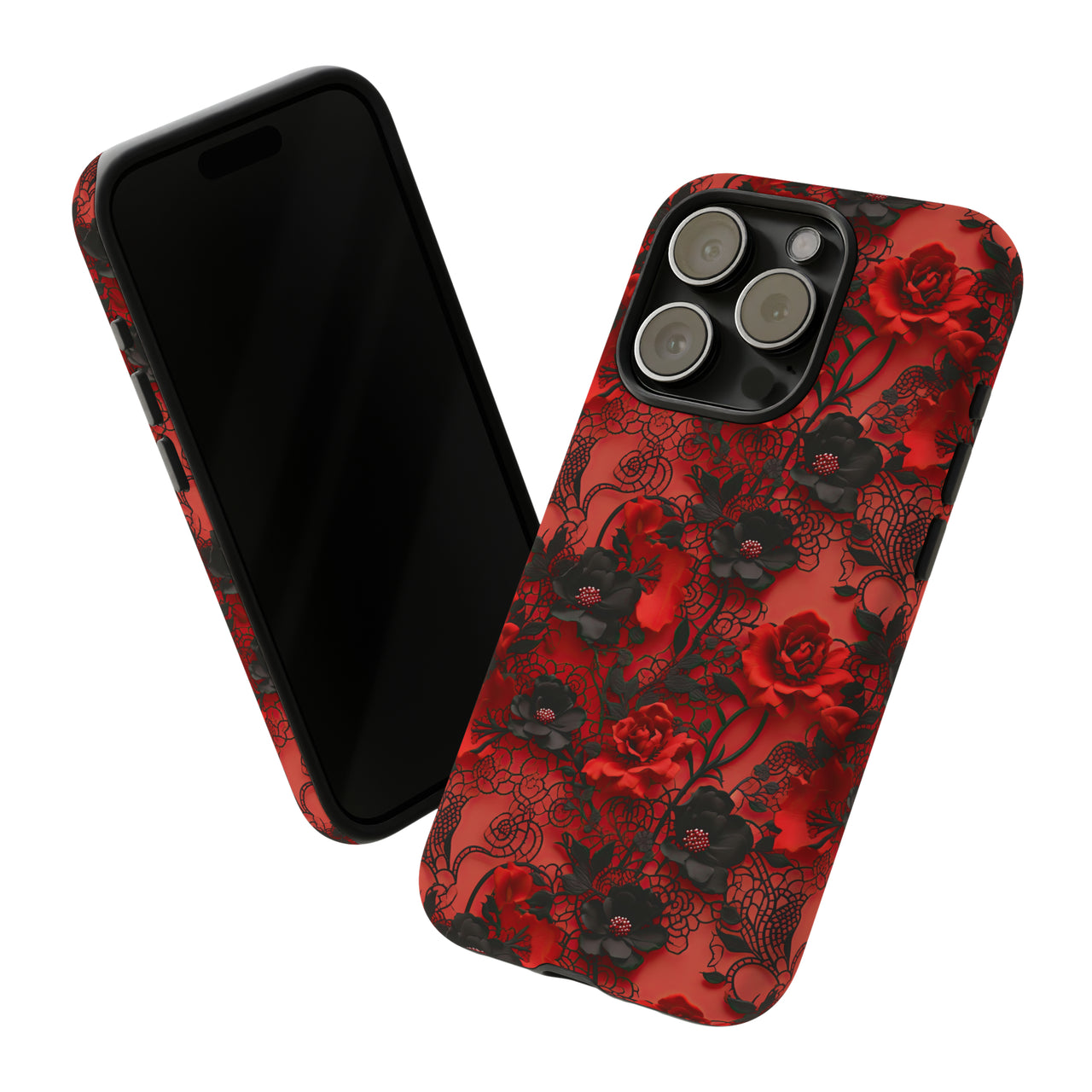 Gothic Rose Tough Case for iPhone 15, iPhone 15 Pro, iPhone 15 Plus, and iPhone 15 Pro Max