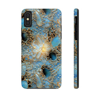 Thumbnail for Gemstones and Gold Lace Tough Phone Cases for iPhone X, iPhone XR, iPhone XS, and iPhone XS MAX. Supports Wireless Charging.