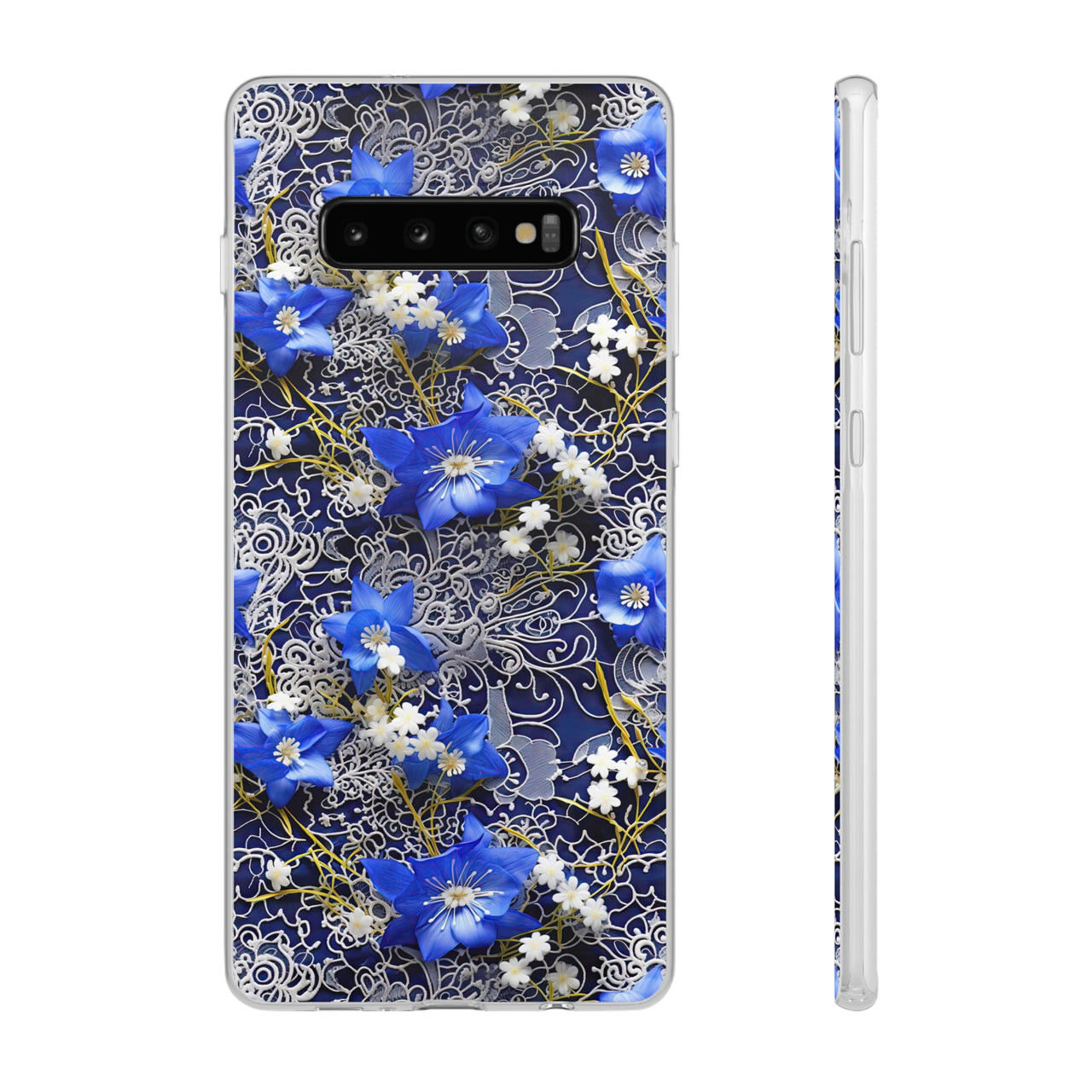 Cerulean Elegance - Flexi Cases for Samsung Galaxy S10, Samsung Galaxy S10E, & Samsung Galaxy S10 Plus