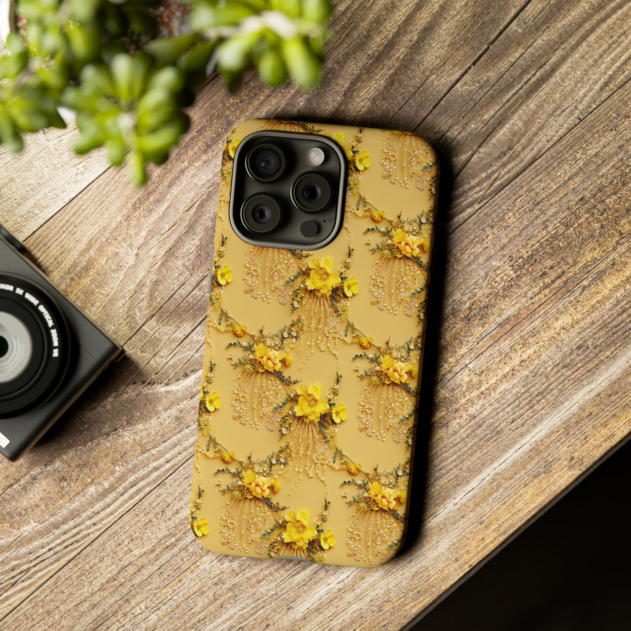 Floral Sunshine Tough Case for iPhone 15, iPhone 15 Pro, iPhone 15 Plus, and iPhone 15 Pro Max