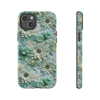 Thumbnail for Teal Petals - Tough Case for iPhone 15, iPhone 15 Pro, iPhone 15 Plus, and iPhone 15 Pro Max