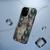 Thumbnail for Boho Agate and Lace MagSafe Tough Cases for iPhone 13, iPhone 13 Mini, iPhone 13 Pro, and iPhone 13 Pro Max.