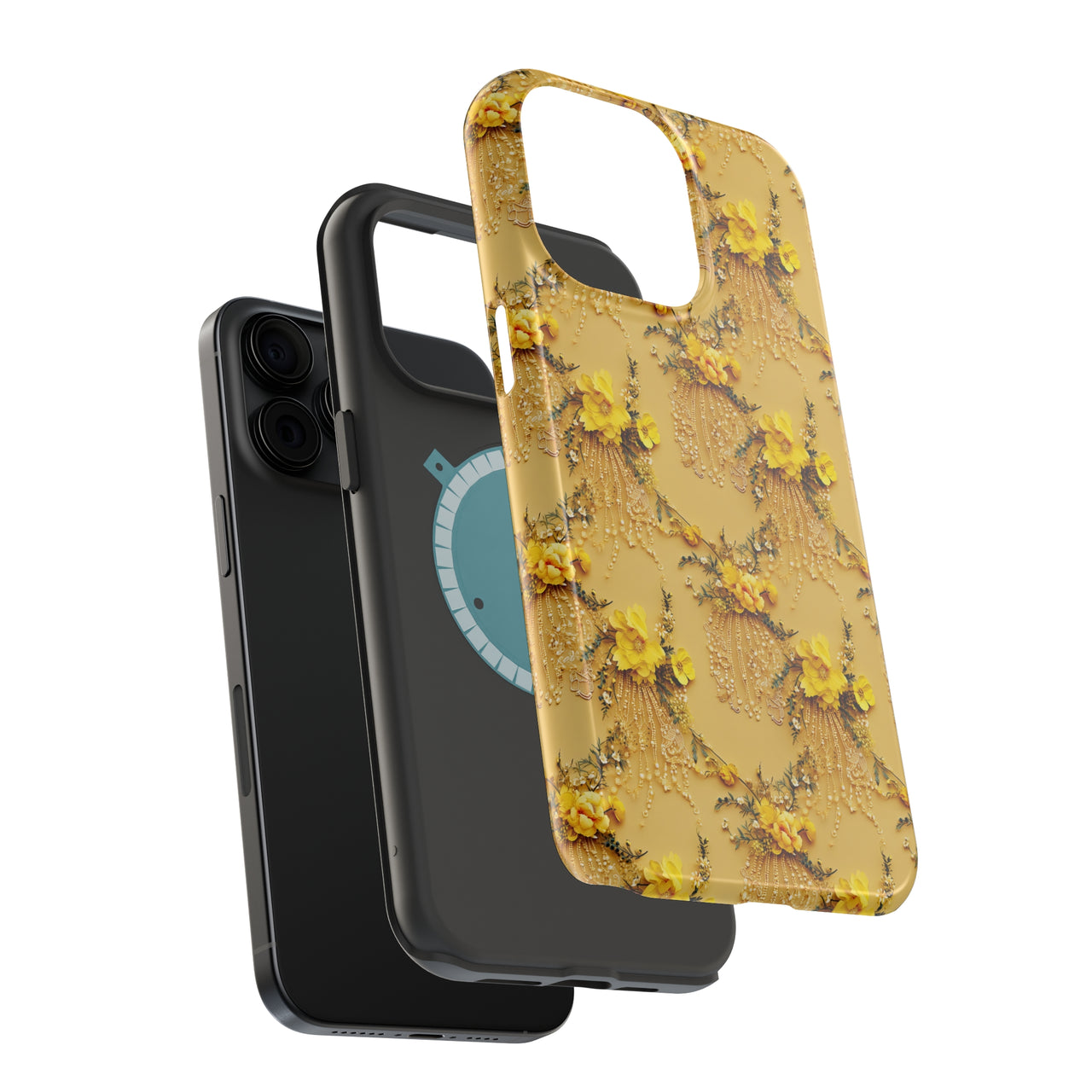 Floral Sunshine - MagSafe Tough Case for iPhone 15, iPhone 15 Pro, iPhone 15 Plus, & iPhone 15 Pro Max