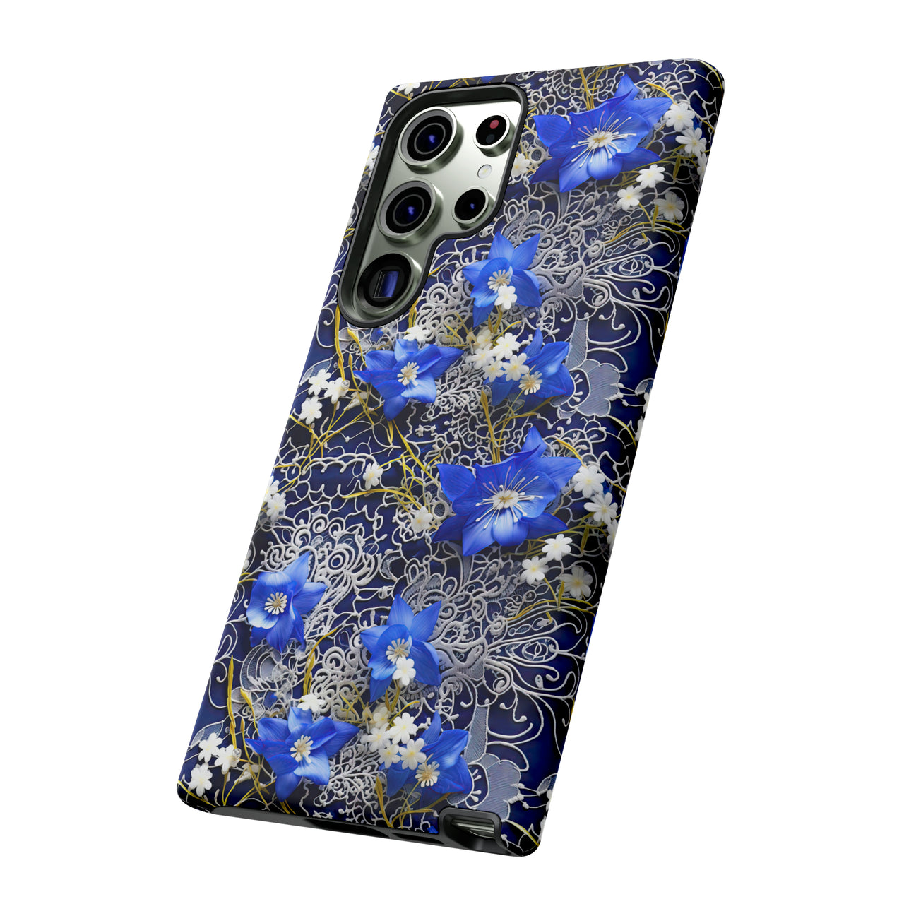 Cerulean Elegance Tough Case for Samsung Galaxy S23, Samsung Galaxy S23 Plus, and Samsung Galaxy S23 Ultra