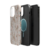 Thumbnail for White Lace and Cherry Blossoms MagSafe Tough Cases for iPhone 13, iPhone 13 Mini, iPhone 13 Pro, and iPhone 13 Pro Max.