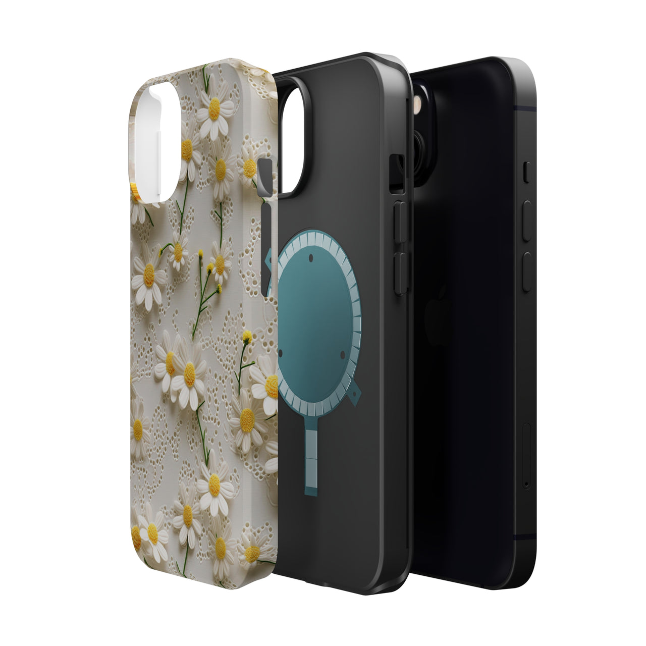 Daisy MagSafe Tough Cases for iPhone 13, iPhone 13 Mini, iPhone 13 Pro, and iPhone 13 Pro Max.