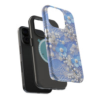 Thumbnail for Pearls and Lace on Baby Blue - MagSafe Tough Case for iPhone 15, iPhone 15 Pro, iPhone 15 Plus, & iPhone 15 Pro Max