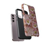 Thumbnail for Gold-Kissed Flowers on Pink Lace - Tough Case for Samsung Galaxy S23, Samsung Galaxy S23 Plus, and Samsung Galaxy S23 Ultra