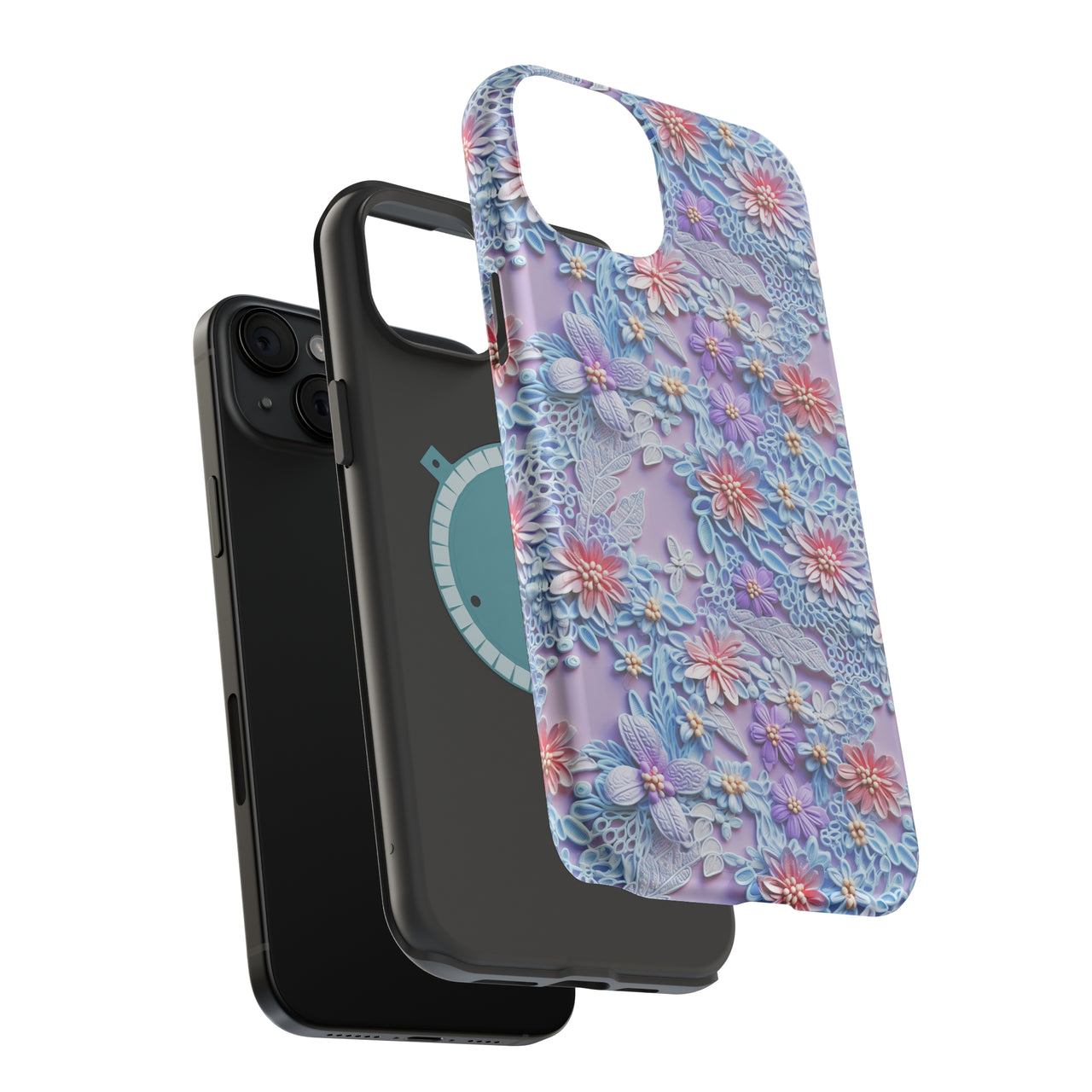 Cotton Candy Meadow - MagSafe Tough Case for iPhone 15, iPhone 15 Pro, iPhone 15 Plus, & iPhone 15 Pro Max