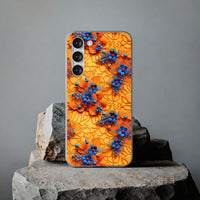 Thumbnail for Royal Ryukyu Blossoms - Flexi Cases for Samsung Galaxy S23, Samsung Galaxy S23 Plus, and Samsung Galaxy S23 Ultra