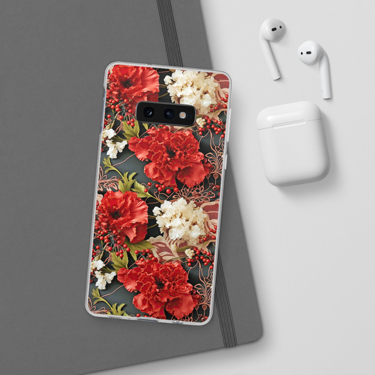 Carnation for January Birthday - Flexi Cases for Samsung Galaxy S10, Samsung Galaxy S10E, & Samsung Galaxy S10 Plus