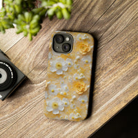 Thumbnail for Yellow Floral Tough Case for iPhone 15, iPhone 15 Pro, iPhone 15 Plus, and iPhone 15 Pro Max