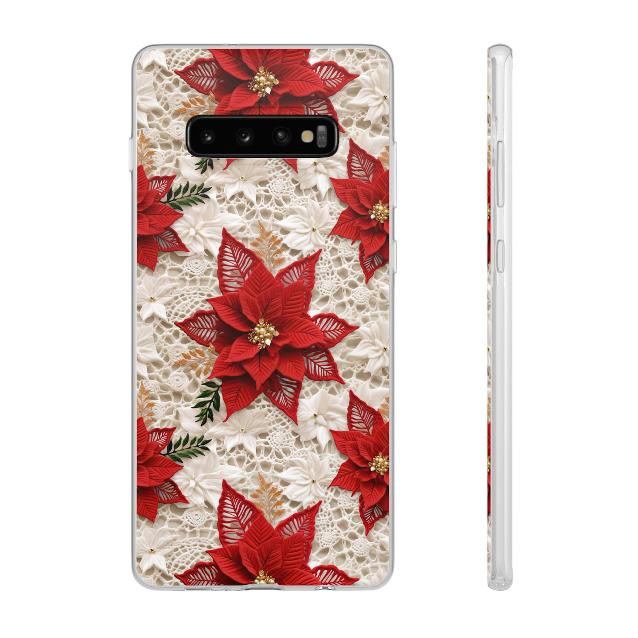 Christmas Poinsettia - Flexi Cases for Samsung Galaxy S10, Samsung Galaxy S10E, & Samsung Galaxy S10 Plus