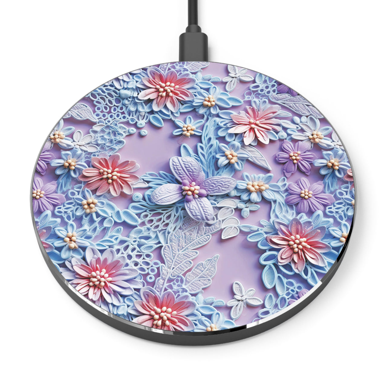 Cotton Candy Meadow - Wireless Charger for Qi Enabled Phones