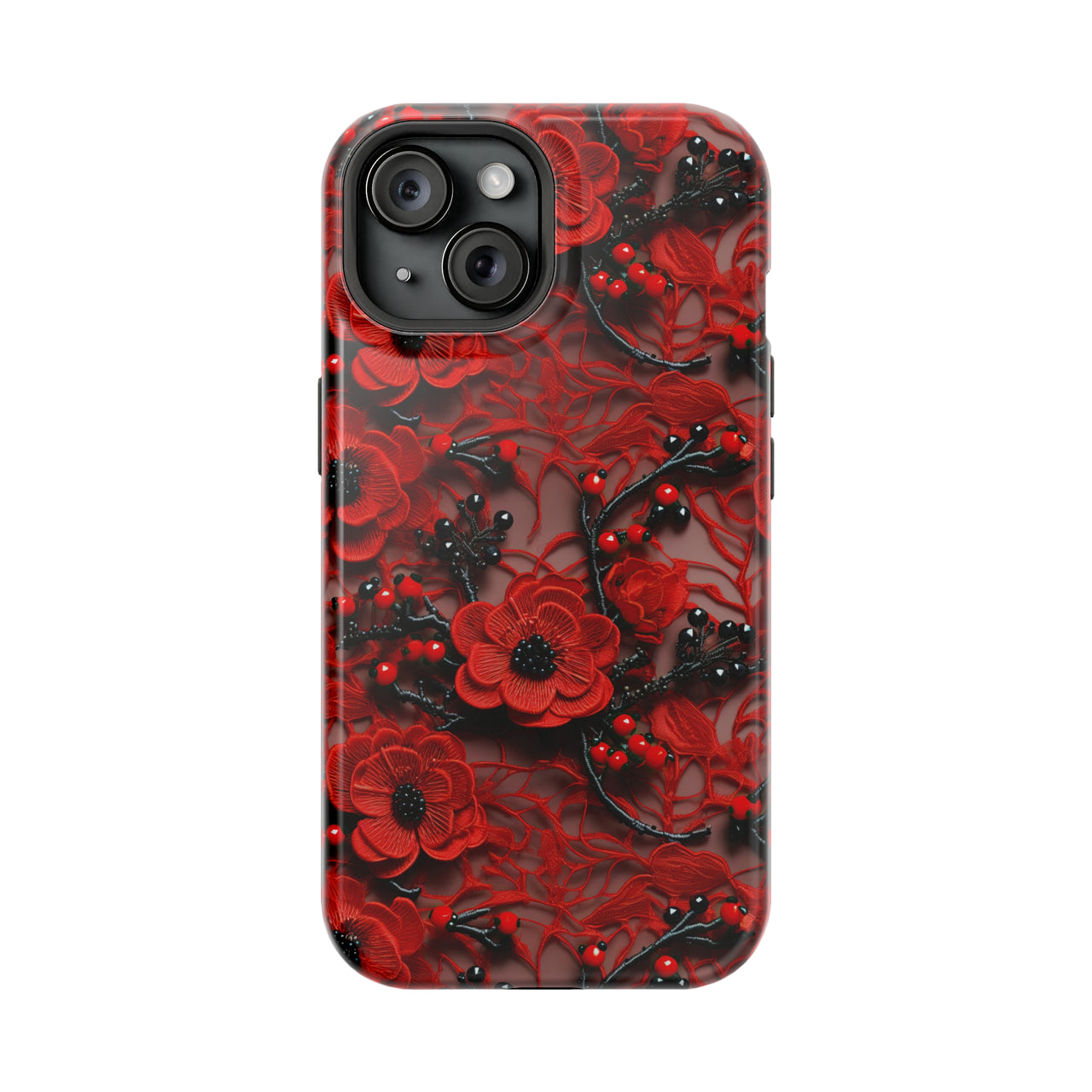 Scarlet Temptation - MagSafe Tough Case for iPhone 15, iPhone 15 Pro, iPhone 15 Plus, & iPhone 15 Pro Max