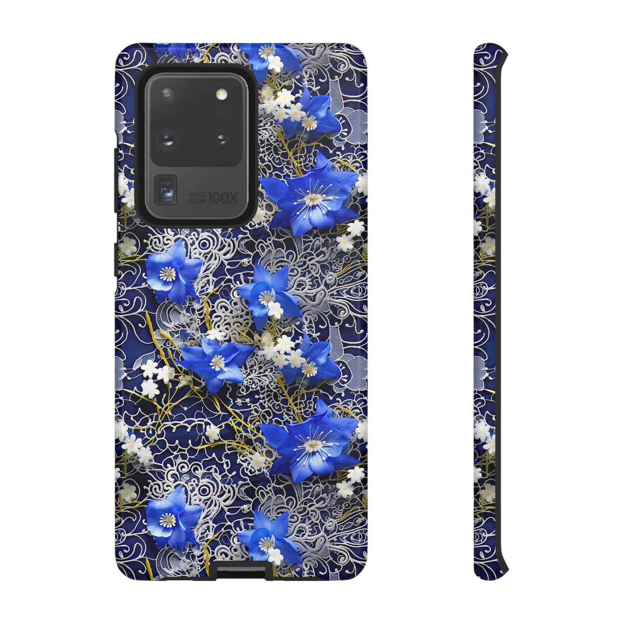 Cerulean Elegance Tough Case for Samsung Galaxy S20, Samsung Galaxy S20+, Samsung Galaxy S20 Ultra, and Samsung Galaxy S20 FE