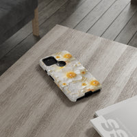 Thumbnail for White and Yellow Floral Tough Case for Google Pixel 5 5G