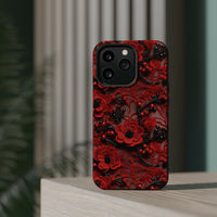 Thumbnail for Scarlet Temptation MagSafe Tough Cases for iPhone 13, iPhone 13 Mini, iPhone 13 Pro, and iPhone 13 Pro Max.