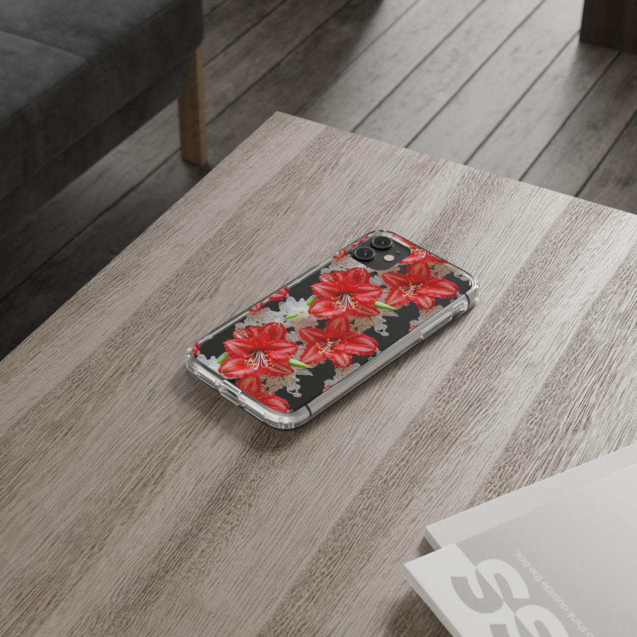 *Clear Case* Enchanting Amaryllis - iPhone 11, iPhone 11 Pro, iPhone 11 Pro Max - Supports Wireless Charging