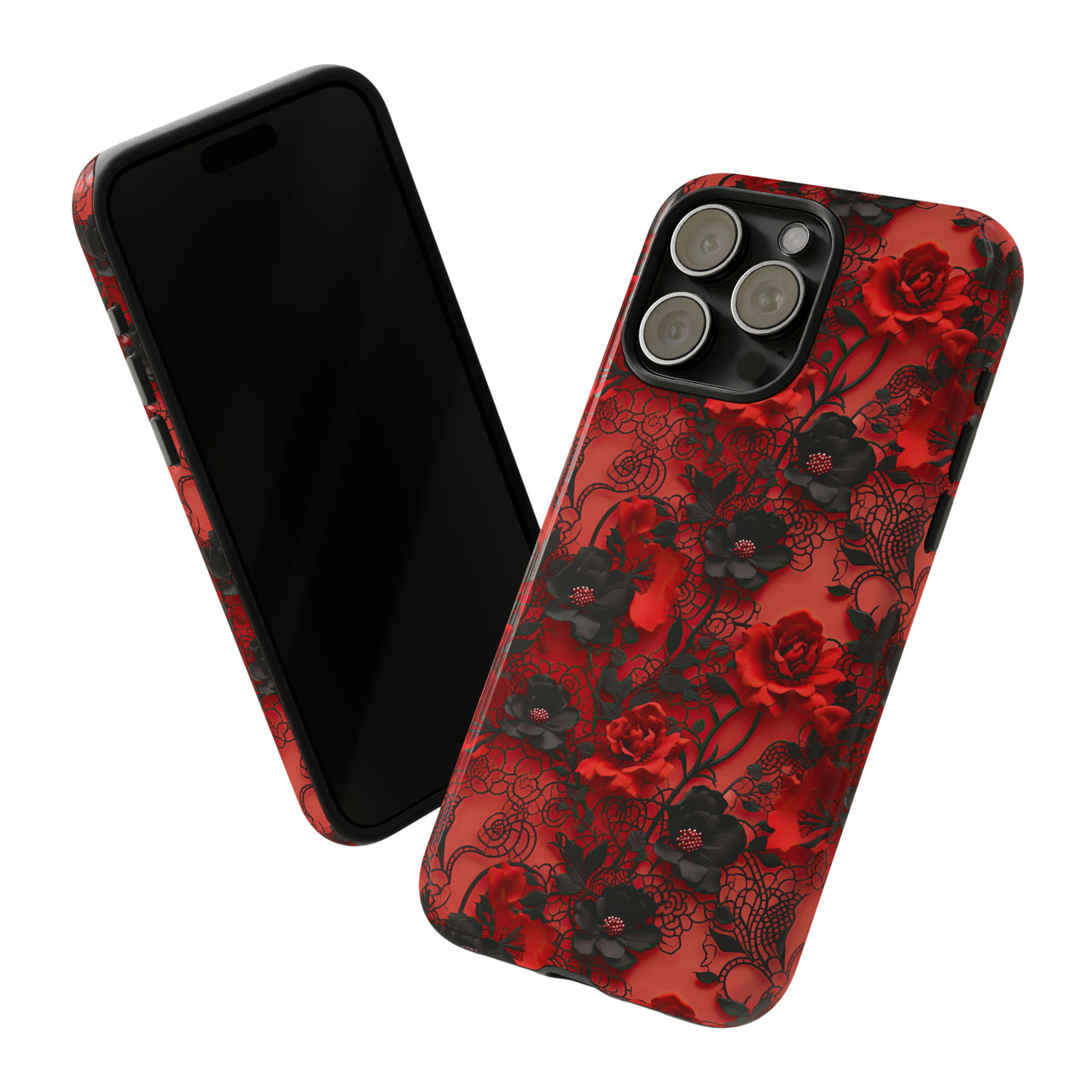 Gothic Rose Tough Case for iPhone 15, iPhone 15 Pro, iPhone 15 Plus, and iPhone 15 Pro Max