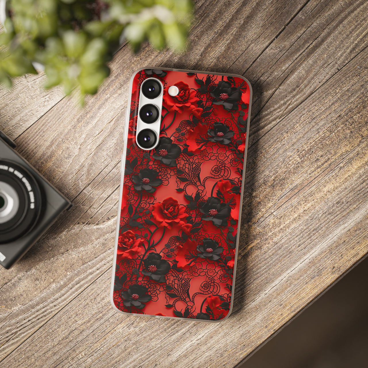 Gothic Rose - Flexi Cases for Samsung Galaxy S23, Samsung Galaxy S23 Plus, and Samsung Galaxy S23 Ultra