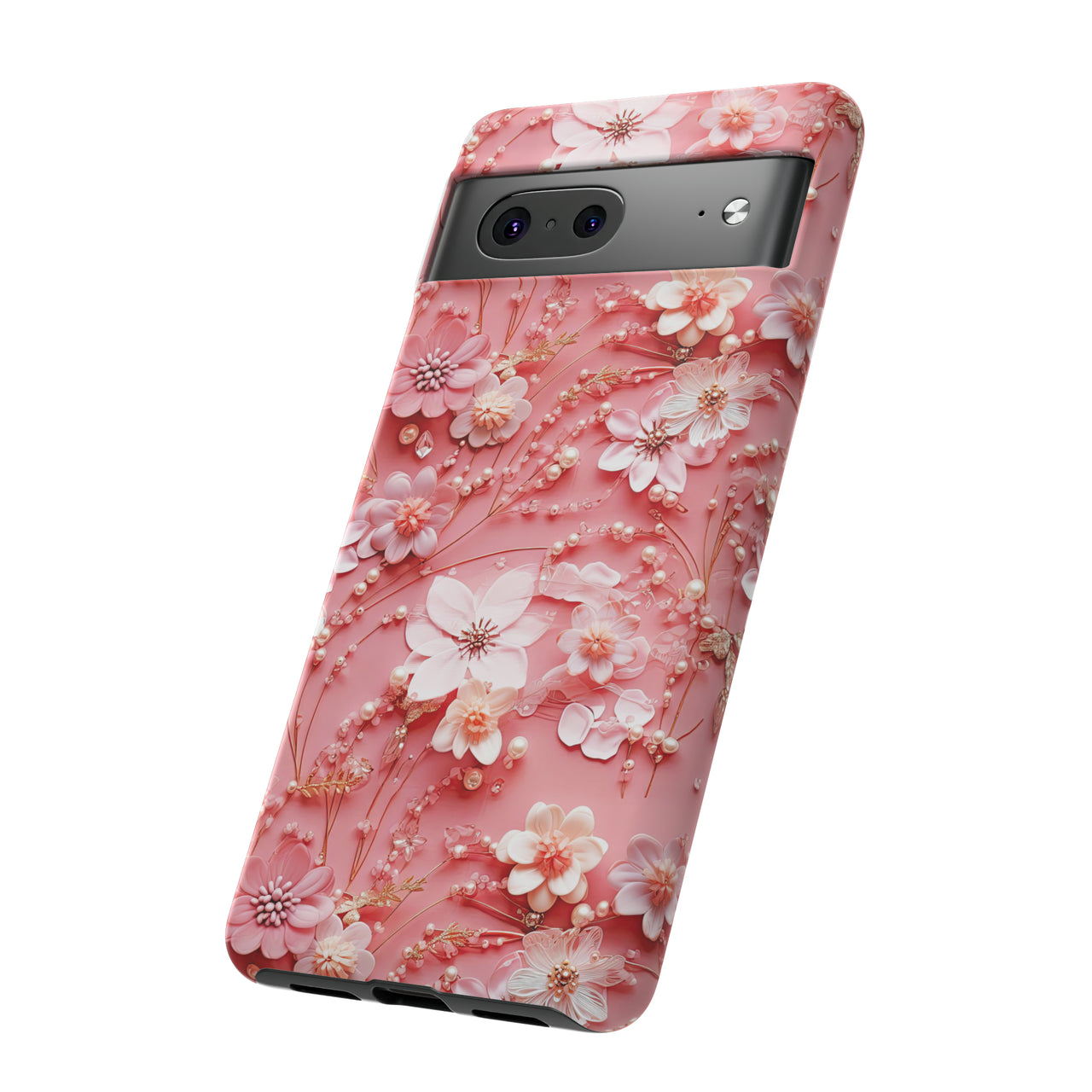 Floral Champagne Toast Tough Case for Google Pixel 7